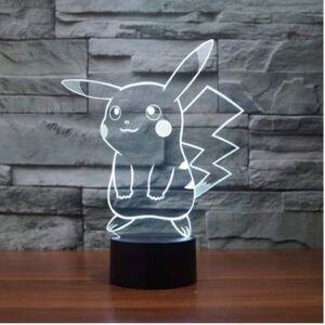LED Pokémon Pikachu Night Light. Three colours.